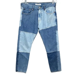 PacSun Slim Taper Jeans Herren 30x30 Patchwork Colorblock Eco Indigo Skater Baumwolle - Bild 1 von 9