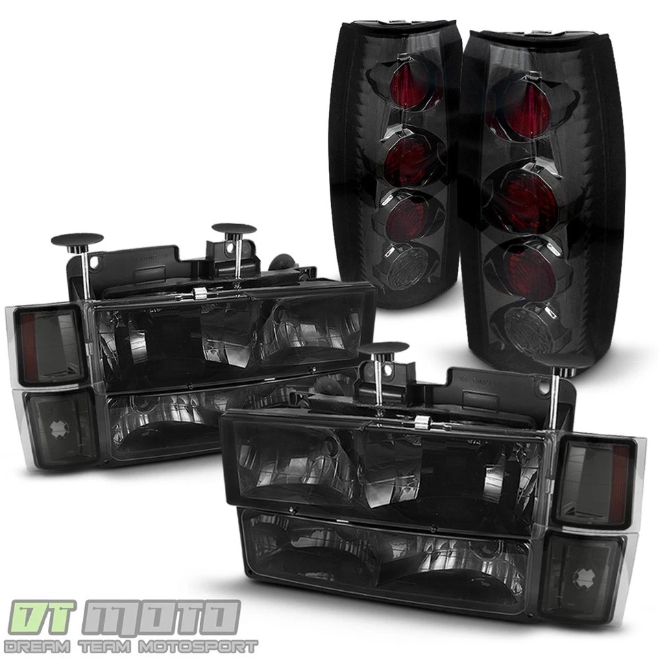 Faro de humo Chevy C/K Suburban Tahoe 1994-1999 + esquina + parachoques de señal + lámpara trasera Foto 1 de 4