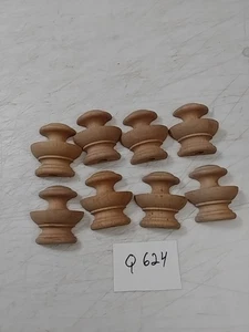 8 UNFINISHED CLOCK / FURNITURE FINIALS - Picture 1 of 5