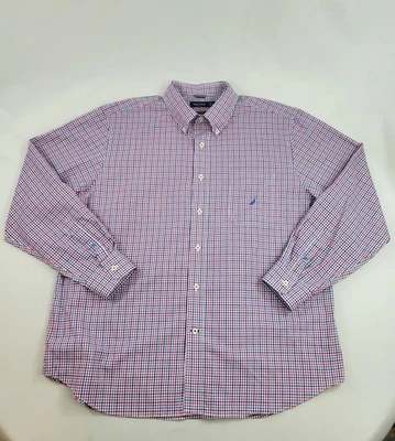 Nautica Since 1983 Mens Long Sleeve Dress Shirt Multicolor A Bit Trimmer SizeXXL - Image 1 of 4