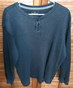 Camisa Pullover Henley Manga Larga Outdoor Life Para Hombres 2XL Negra - Imagen 1 de 5