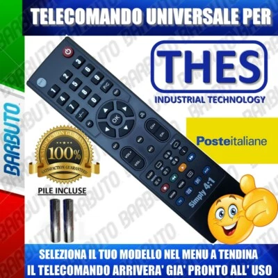TELECOMANDO UNIVERSALE THES^ CLICCA IL TUO MODELLO E LO RICEVERAI GIA PRONTO - Immagine 1 di 2