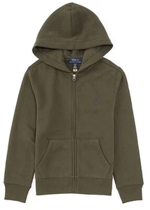 NWT, Boys POLO RALPH LAUREN  Green Zip-Up Hoodie. Size 5 - Picture 1 of 1