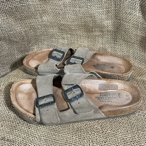 Naot Leather Multi-Strap Slide Sandals Tan Slip On Comfort Ladies Size 10 - Picture 1 of 7