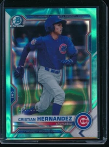 CRISTIAN HERNANDEZ 2021 Bowman Chrome Draft AQUA LAVA REFRACTOR #/199 Rookie RC - Picture 1 of 1