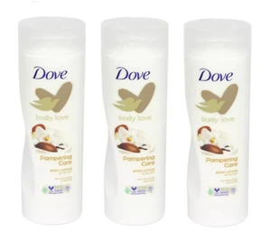 3 x Dove Body Lotion Pampering Care With Shea Butter & Vanilla 250ml - Picture 1 of 3
