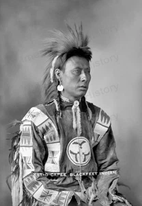 Impresión 8x10 Nativo Americano Kato o Capee Blackfoot Indian City of Vancouver #KOC - Imagen 1 de 1