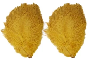 10pcs Orange Ostrich Feathers Length 27-30CM for Wedding Party - Picture 1 of 2