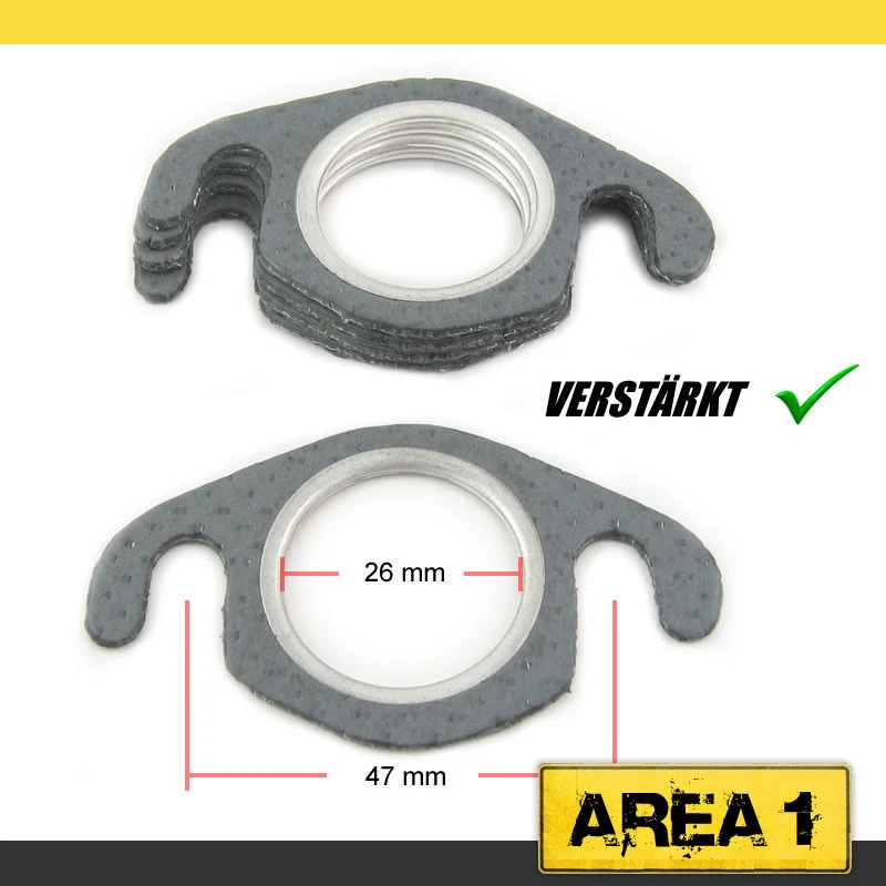 5x Auspuffdichtung Auspuff Krümmer Dichtung Minarelli, Piaggio, CPI