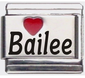 Bailee Laser Name Italian Charm Link - Picture 1 of 7