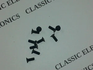 Lot of Astatic D-104 Base Plate Screws Phillips Black Oxide Flat Head Tapered - Picture 1 of 5