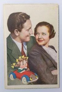 Postal RARA DE COLECCIÓN ✱ SPENCER TRACY & SYLVIA SYDNEY ✱ Romántico Portugal años 40 - Imagen 1 de 4