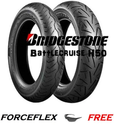 JUEGO NEUMÁTICOS BRIDGESTONE H50 BATTLECRUISE 130/90-16 Y 140/90-16 KAWASAKI VULCAN 800 Foto 1 de 3