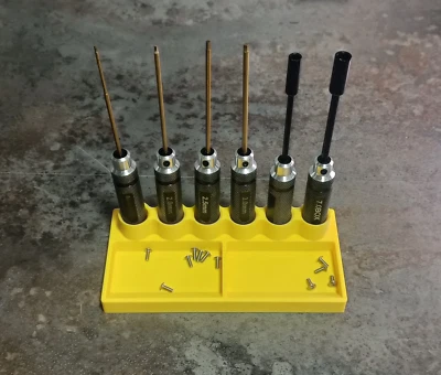 FISHYBITS3D RC Radio Controlled Pit Buddy Tool Holder Stand Organizer Hex Screwdriver