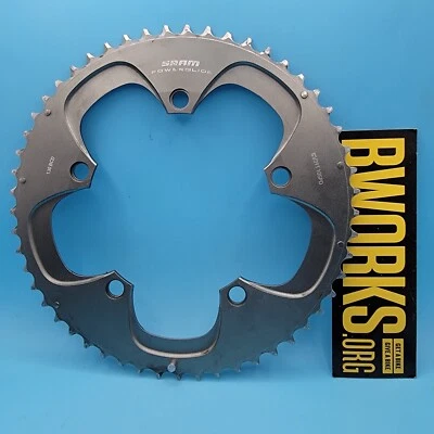 Sram Powerglide 53 Tooth Chainring 10sp 5 Bolt 130 BCD   a8 - Image 1 of 4