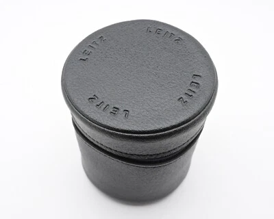 Leica Leitz Black Leather Lens Case 4.00" x 3.50" (#16240) - Image 1 of 4