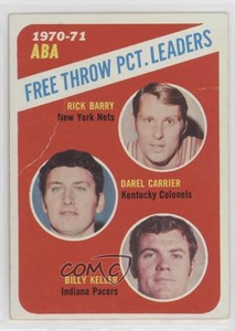 1971-72 Topps League Leaders Rick Barry Darel Carrier Bill Keller Rookie RC HOF