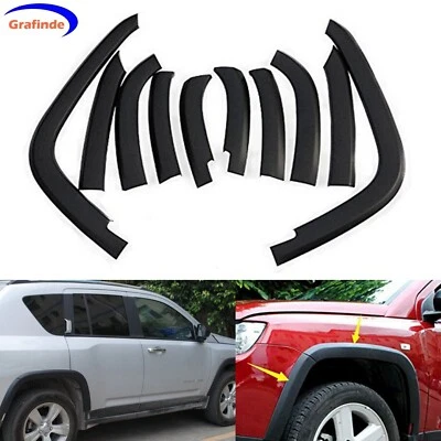 Front & Rear Wheel Fender Flares Protector Cover For Jeep Compass 2011-2018 ABS — 第 1/4 张图片