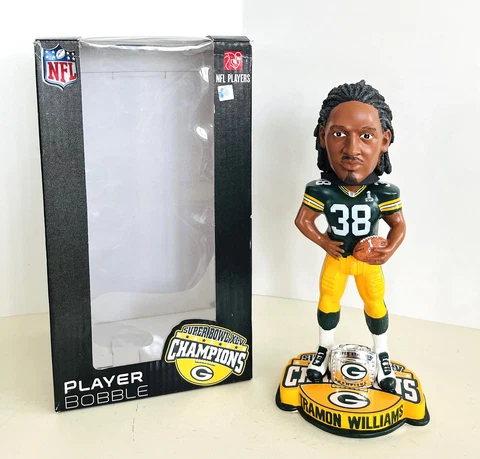 Tramon Williams SUPER BOWL XLV 45 ~ 2010 Green Bay Packers Bobblehead FOCO Cover