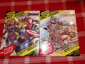 Crayola Art W/Edge Avengers Endgame/Mandalorian 28 Pages + 1 Poster 1 PER ORDER - Picture 1 of 8