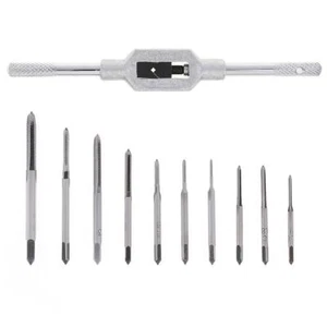 Mini Tap Wrench Set Metric Tap Set with High Speed Steel Hand Screw Thread Plug - Picture 1 of 10