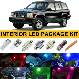 14PCS Interior LED Lights Bulbs Package Kit For Jeep Grand Cherokee ZJ 1993-1998 - Picture 1 of 24