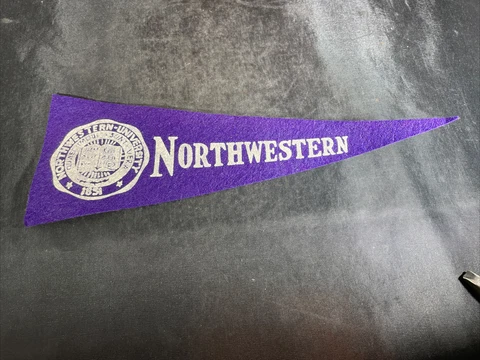 1950s Northwestern University Mini Pennant Cover