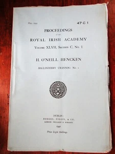 Proceedings of the Royal Irish Academy -  9 issues - 1942 - Archaeology Section - Picture 1 of 13