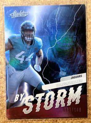 2022 Panini Absolute Travon Walker By Storm Red 067/100 #BST-17 - Image 1 of 3