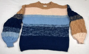 Charlotte The Label Jumper - Relaxed fit - Size-Small-Medium - Multi Blue/Brown - Picture 1 of 14
