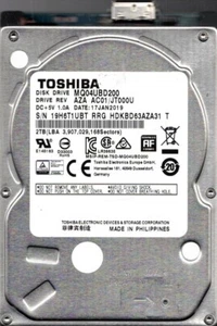 MQ04UBD200 Aza AC01/JT000U Toshiba 2.5 " HDD 2TB - Bild 1 von 2
