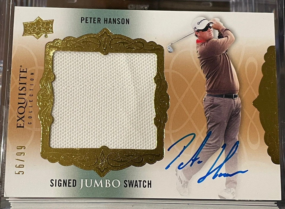 2014 Exquisite Collection Signed Jumbo Swatch 56/99 Peter Hanson RC Relic Auto - Image 1 of 1