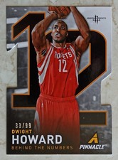 PANINI PINNACLE 2013-14 BEHIND THE NUMBERS DWIGHT HOWARD DIE CUT 33/99