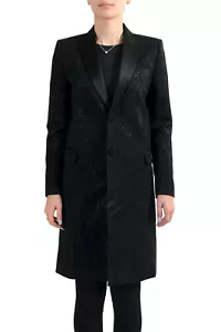Dsquared2 Women's Wool Black Button Down Coat US XS IT 38 - Picture 1 of 5