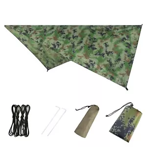 Hammock Camping Tarp Rain Fly Waterproof Tent Footprint Shelter Canopy Sunshade - Picture 1 of 8