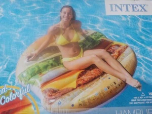INTEX Hamburger inflatable Pool Lounge/Float - Picture 1 of 3