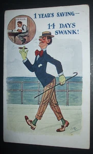 Alter A E Comic 1 Jahr Ersparnis für Urlaub 14 Tage Swank Zigarrenstock Bootsmütze - Bild 1 von 2