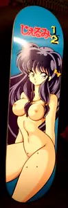 HOOK UPS JEREMY KLEIN SIGNED JK INDUSTRIES SKATEBOARD DECK ANIME SILK SCREENED - Picture 1 of 6