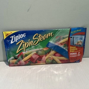 Ziploc Zip N Steam Mikrowelle Kochbeutel Groß 7er Pack 10x10 Dampf Gemüse - Bild 1 von 5