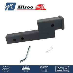 Trailer Hitch Adapter 2 Inch Receiver Leveling Drop/Rise 7500 lbs Black Coat New - Picture 1 of 12