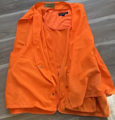 2 Gander Mountain Whitewater 3XL Blaze Orange Hunting Vests Guide Series Pouches - Image 1 of 4