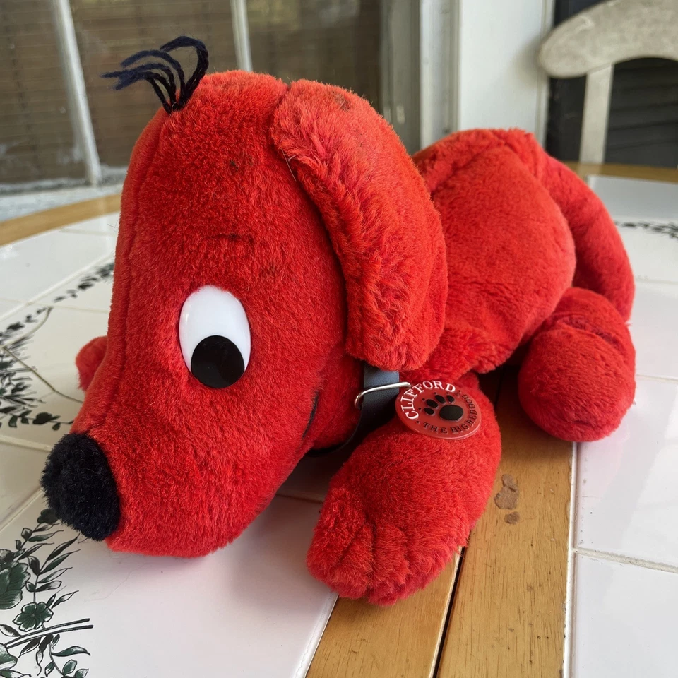Peluche Clifford El Gran Perro Rojo Marioneta de Mano Norman Bridwell Dakin De Colección 1991 Foto 1 de 4