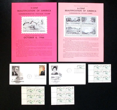 President Lyndon Johnson & Lady Bird First Day Covers, Stamps & Bulletins - Image 1 of 4
