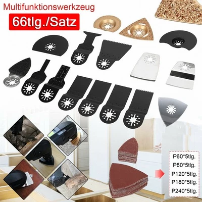 66X Sägeblatt Multifunktionswerkzeug Zubehör Set für Fein Bosch Makita Multitool - Bild 1 von 4