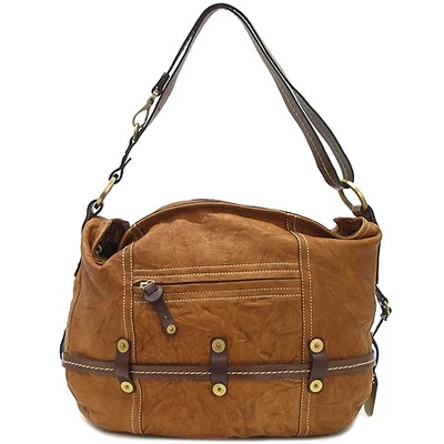 HOGAN Brown Vintage Ladder Hobo Shoulder Bag - Image 1 of 4