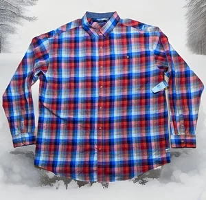 Camisa de vestir Sean John 4XLT manga larga nueva con etiquetas $78 franela botones a cuadros - Imagen 1 de 10