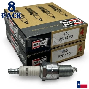 Champion 405 Copper Plus Spark Plug RN14YC - 8 Pack - Picture 1 of 3