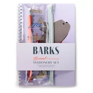 Barks Bertrand Bulldog Francés Cuaderno y Estuche Lápiz Juego de 6 Piezas Papelería NUEVO - Imagen 1 de 6