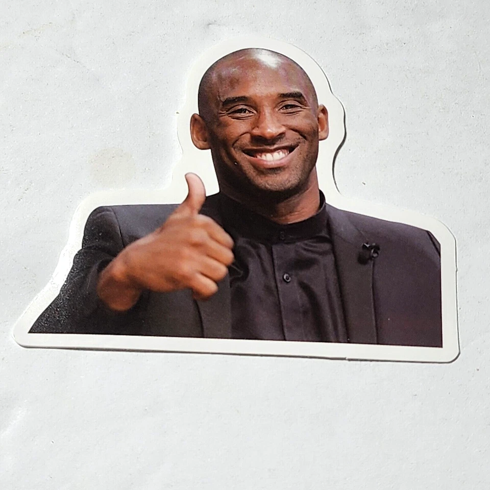 Kobe Bryant LA Lakers Thumbs Up Suit Photograph Sticker 3" New - Image 1 of 1