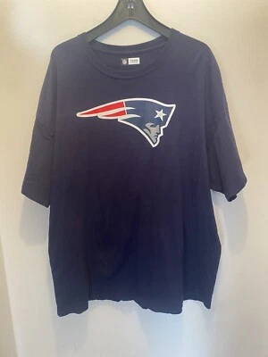全新英格兰爱国者队 T 恤 尺寸 3XL NFL 球队服装 蓝色短袖 — 第 1/4 张图片